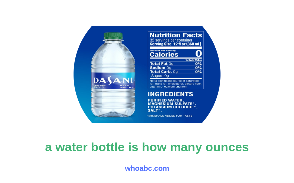 The Ultimate Guide: Discovering Water Bottle Capacity in Ounces image 