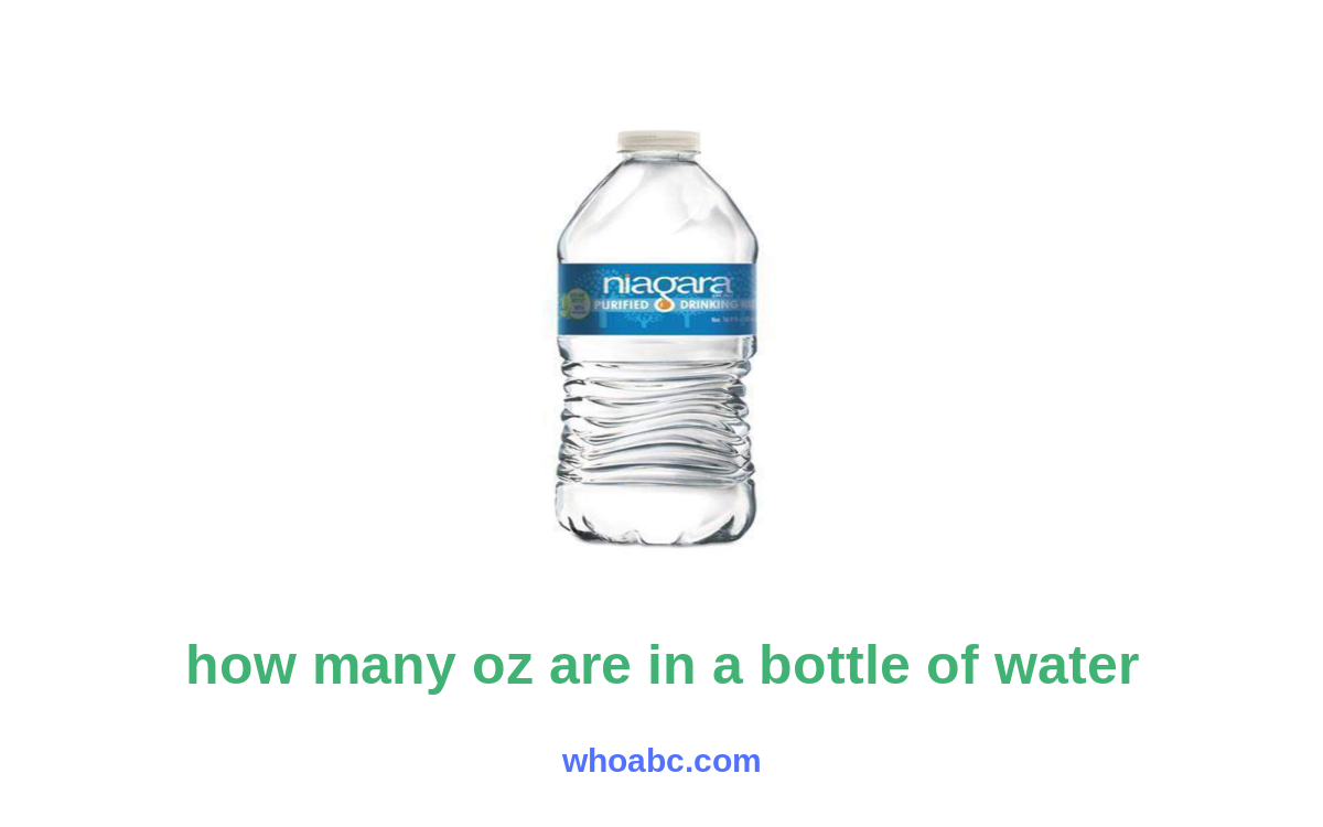 Unlocking the Mystery: Discover How Many Ounces Are in a Bottle of Water image