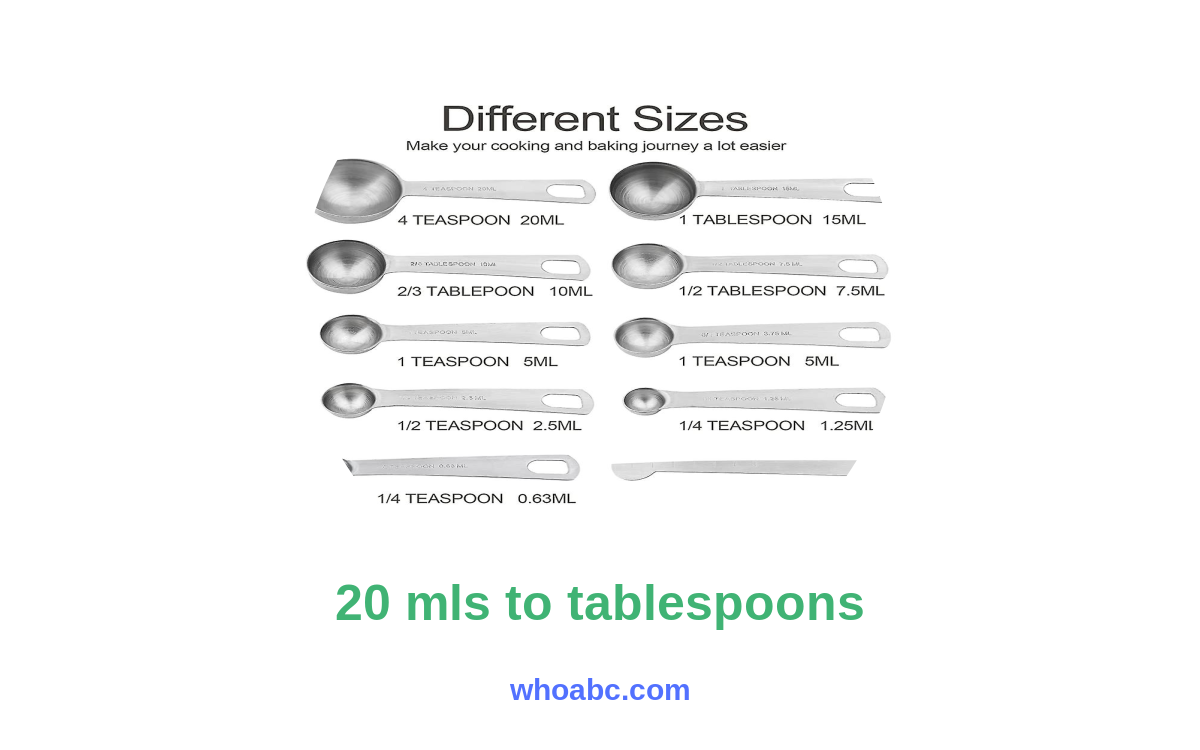 Easily Convert 20 mls to Tablespoons: The Ultimate Kitchen Conversion Guide! image