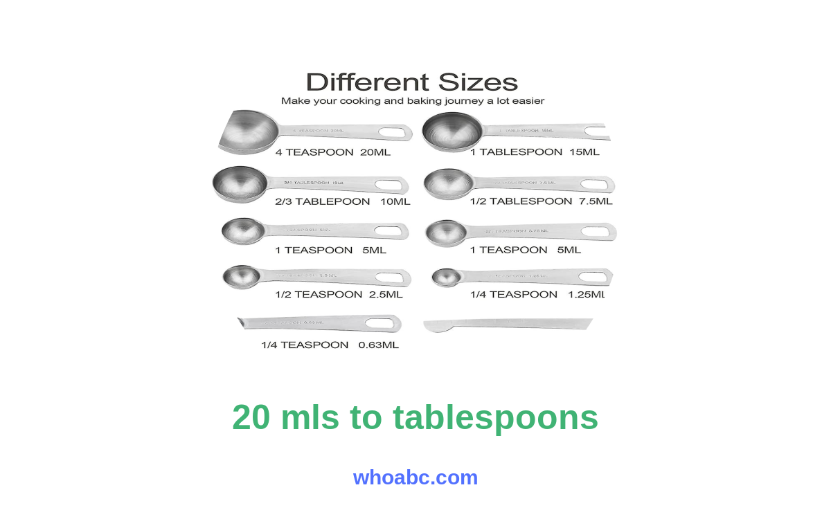 Easily Convert 20 mls to Tablespoons: The Ultimate Kitchen Conversion Guide! image 