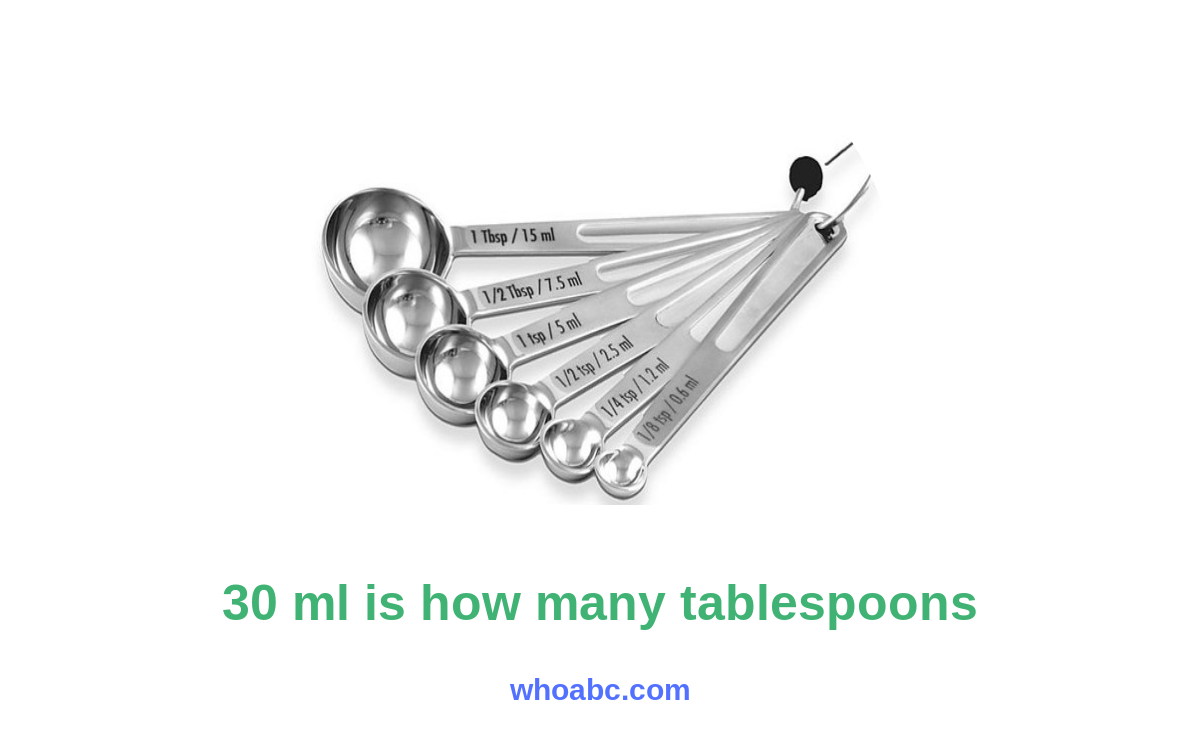 Master the Conversion: Discover How Many Tablespoons Fit in 30ml! image 