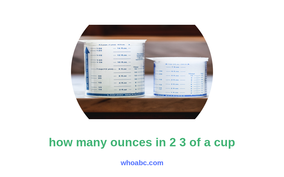 Unlocking the Conversion Equation: How Many Ounces in 2/3 of a Cup? image 