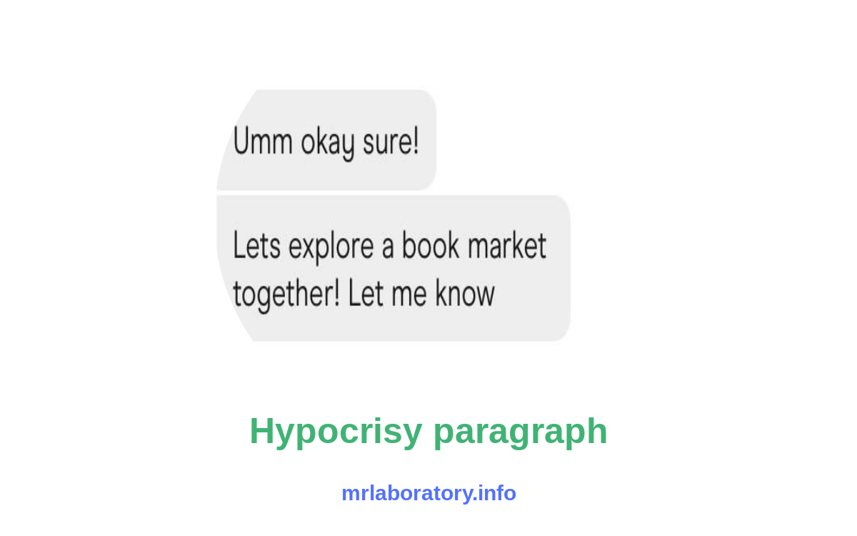 Hypocrisy paragraph image 