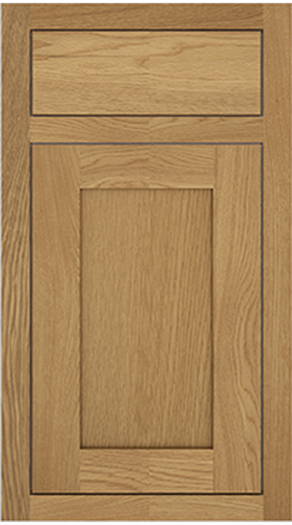 Shaker Hazelnut Inset sample door