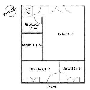 Eladó Törökbálint Újtelepen egy 53 m2-es ház 772 m2 telekkel. #6