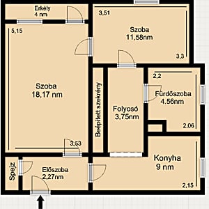 Két szobás, erkélyes lakás Diósd lakótelep #5