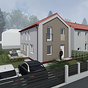 Budapest XXII. kerület Nagytétényben új építésű ikereház eladó #1