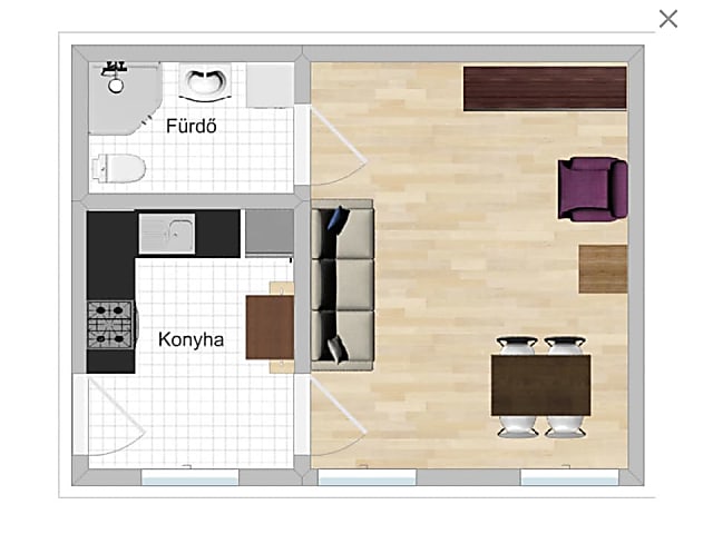 Budapesten, a IX. kerületben, eladó egy első emeleti, 31 m2-es lakás. #3