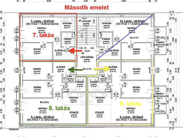 Érd Városközpontban Új Építésű ERKÉLYES lakás eladó #6