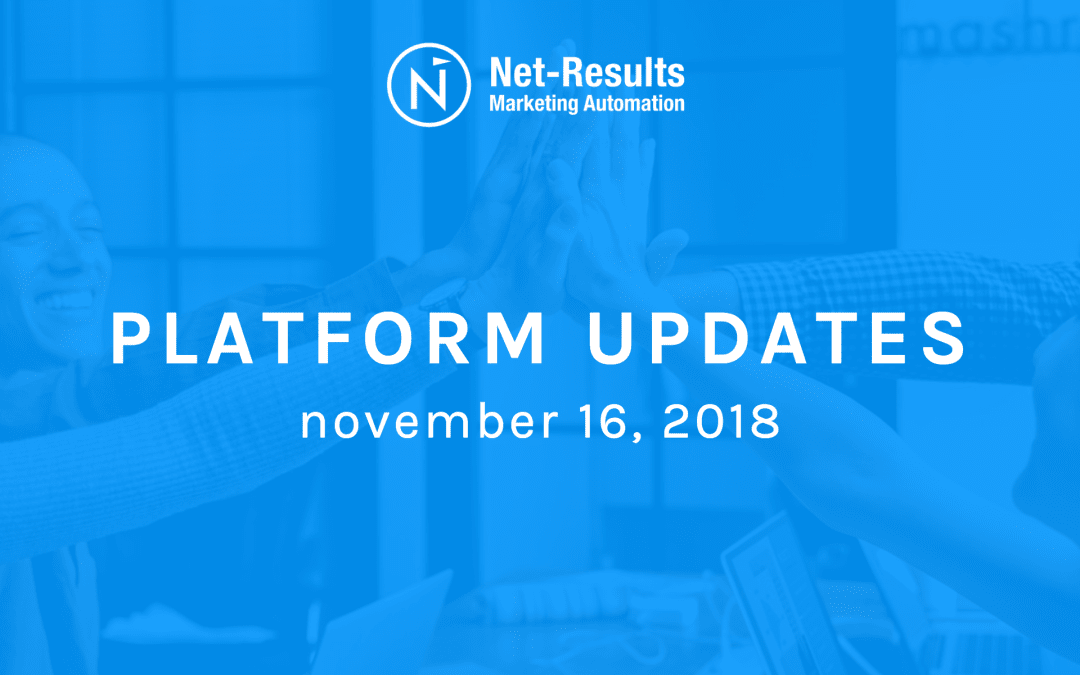 Platform Updates – November 16, 2018