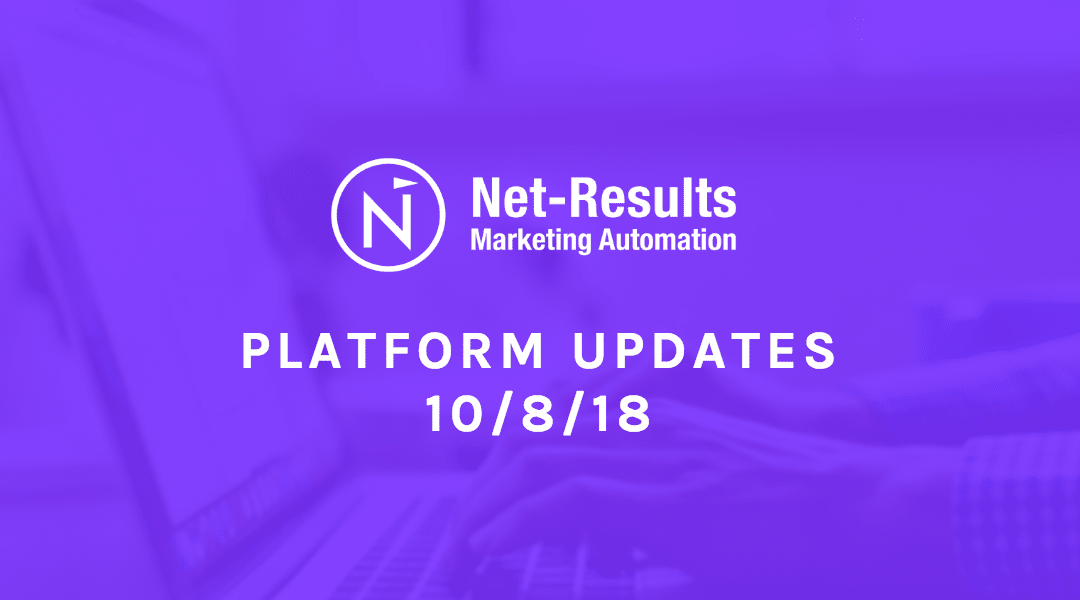 Platform Updates – October 8, 2018