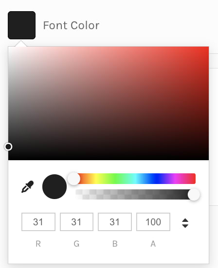 Add Font Color