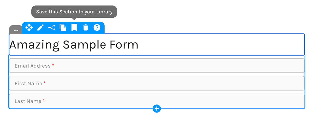 Save a Section to Your Library