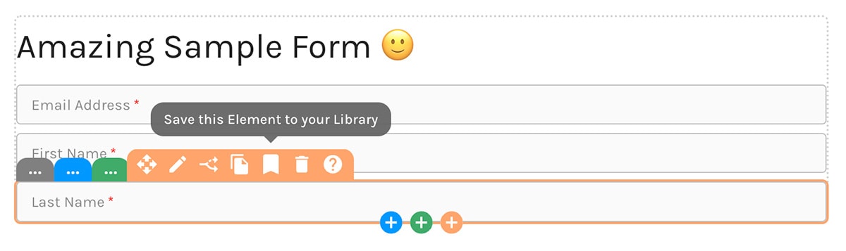 Save an Element to Your Library