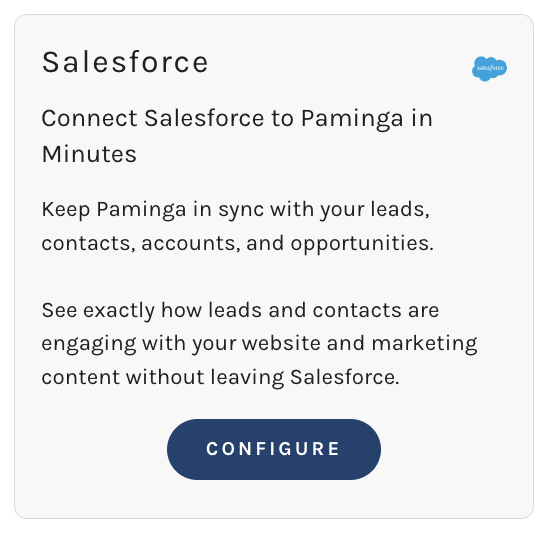 Configure Salesforce Button