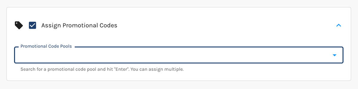 Assign Promotion Code Action