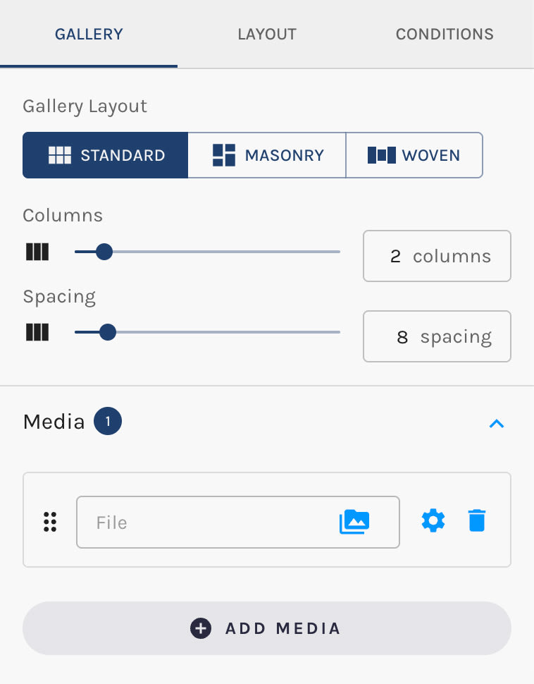 Image Gallery Controls
