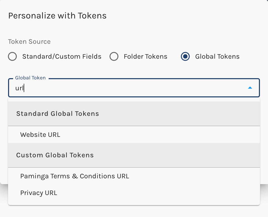 Personalize with Tokens