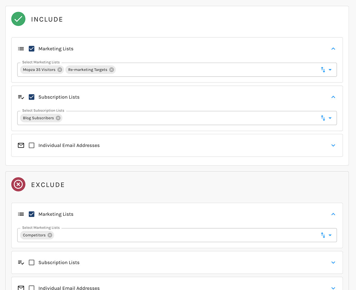 Workflow Audience – Simple Conditions