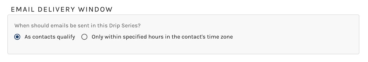 Paminga Workflow - Email Delivery Window