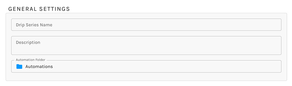 Paminga Workflow - General Settings