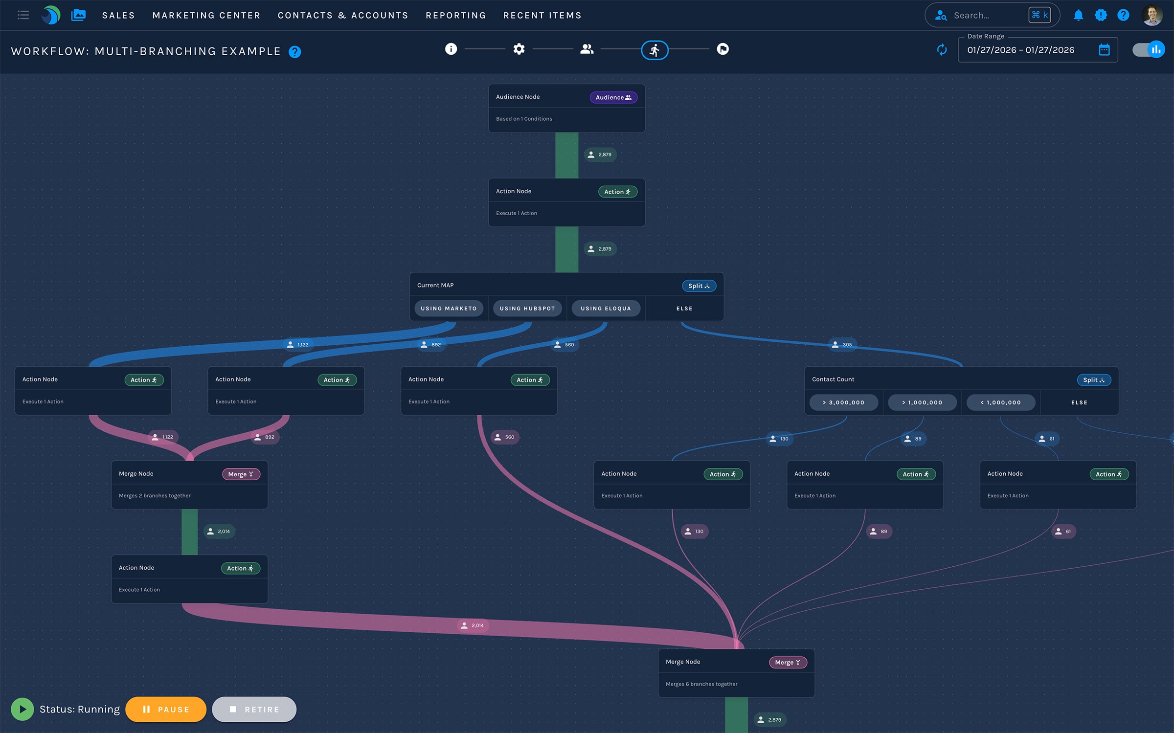 Paminga's Workflow Builder