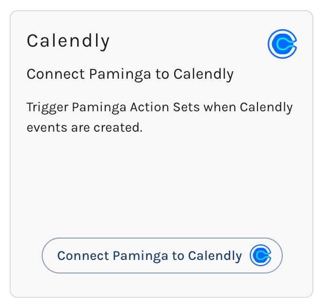 Connect Paminga to Calendly