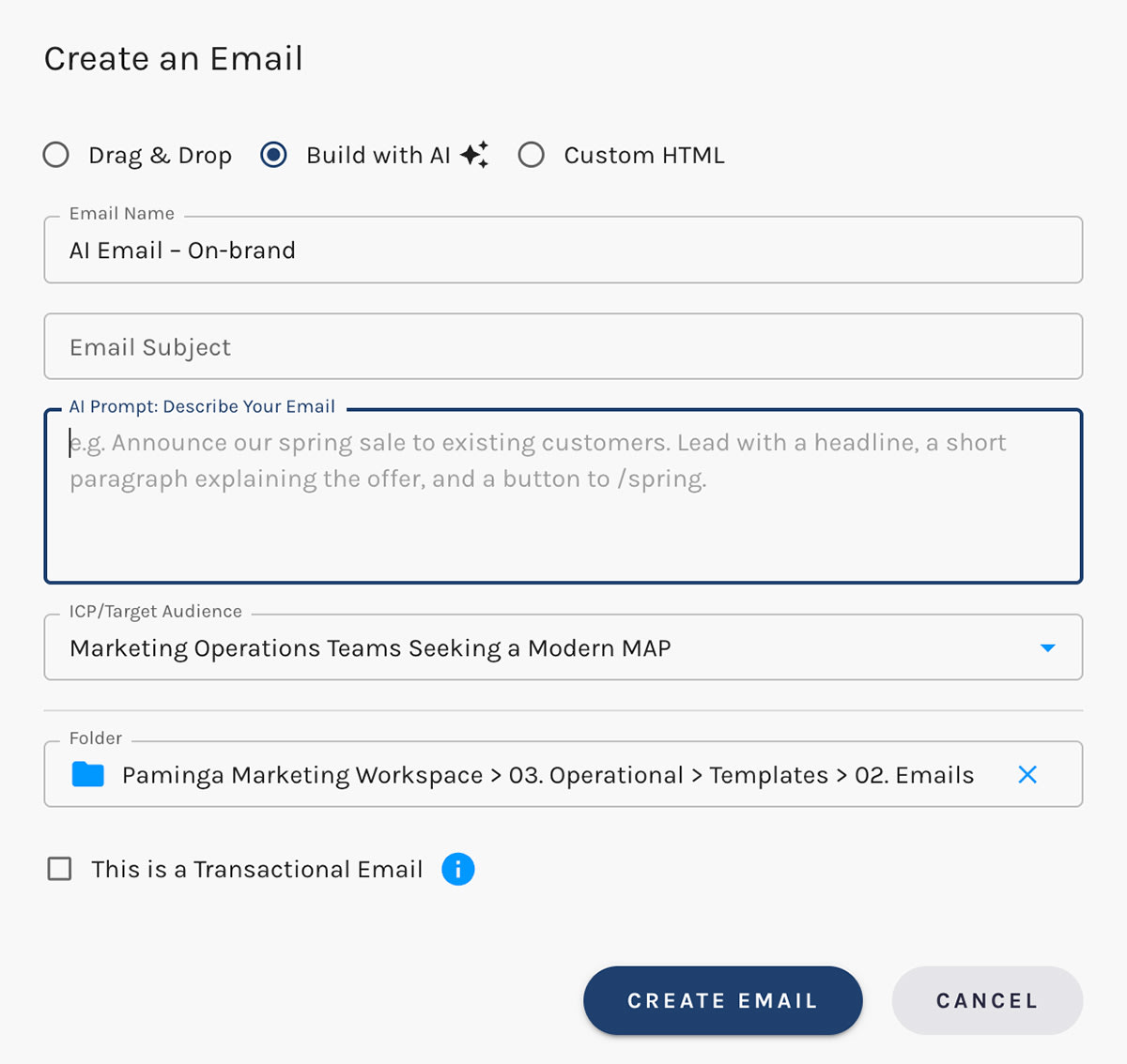 Paminga IQ AI email agent