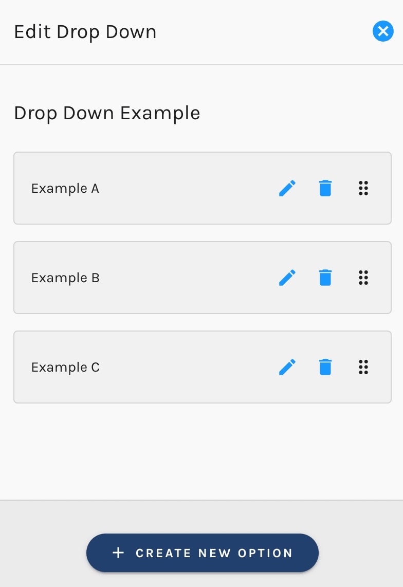 Picklist enforcement dropdown settings screenshot