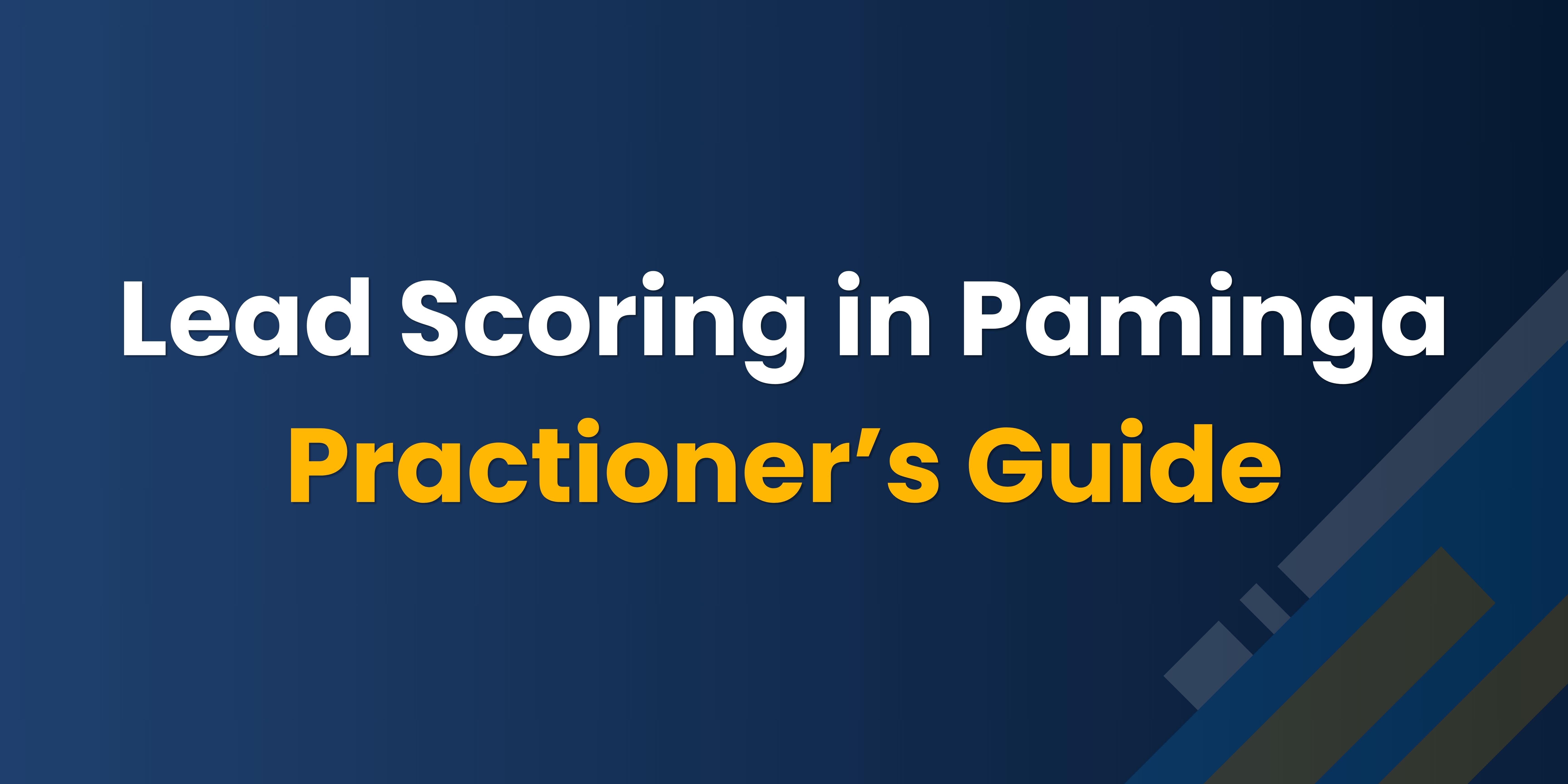 Lead Scoring in Paminga: A Practitioner's Guide thumbnail