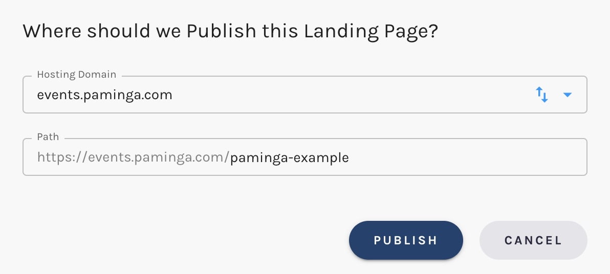 Where Should We Publish This Landing Page