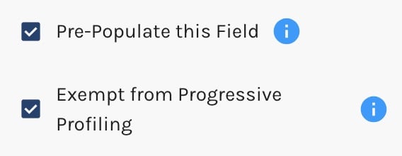 Exempt From Progressive Profiling