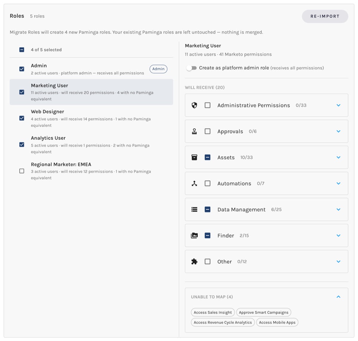 Migration Center roles review