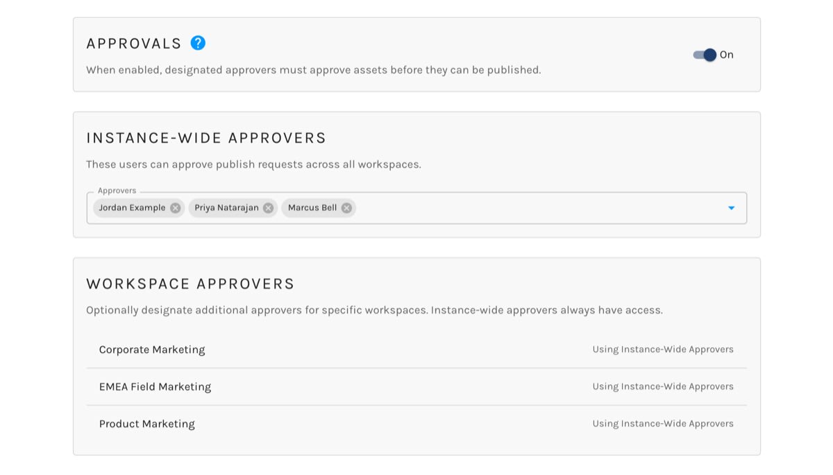 Approval Settings