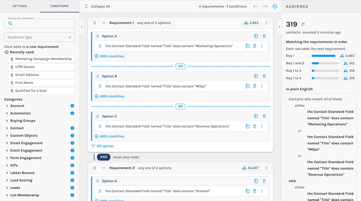 Paminga – Drag-and-Drop Segment Builder