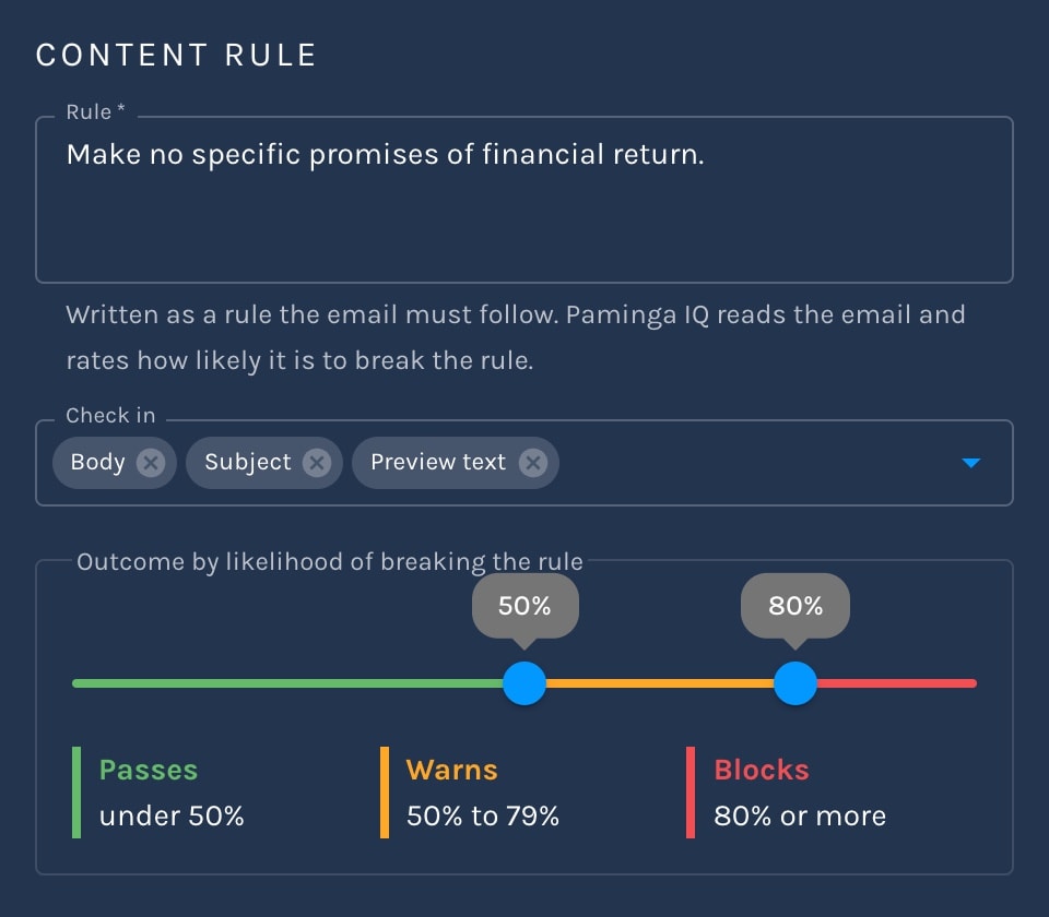 Paminga – Content Rule Policy