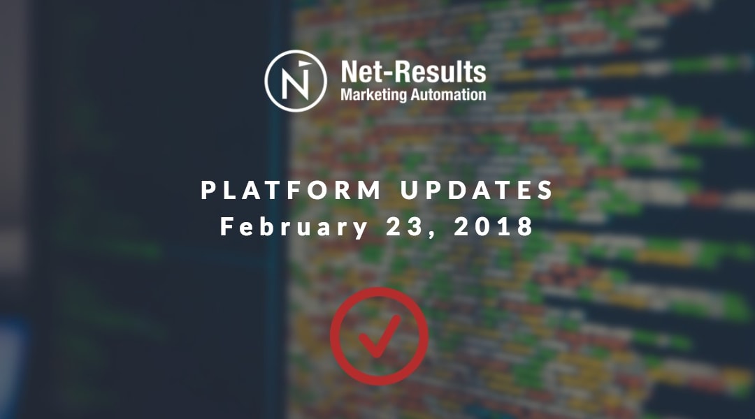 Platform Updates – 2/23/2018