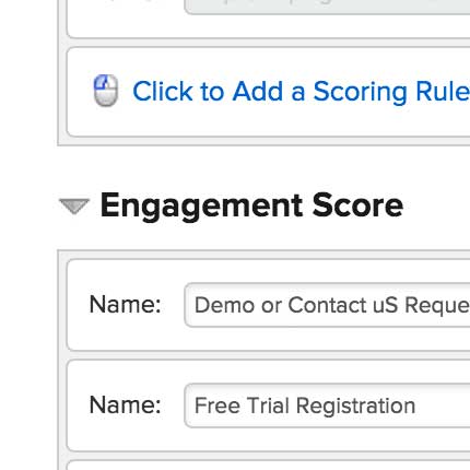 engagement score for lead scoring