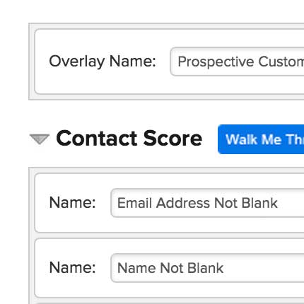 contact score for lead scoring