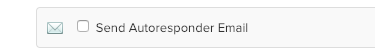 A checkbox for the Form Action to Send Autoresponder Email