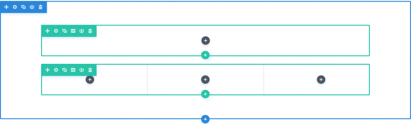 Section, Rows, Modules