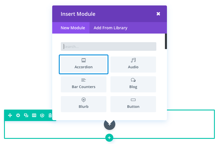 Add an Accordian Module