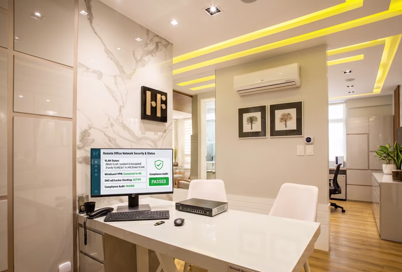 Network Security Hardening for a Remote Worker in Teulada/Moraira