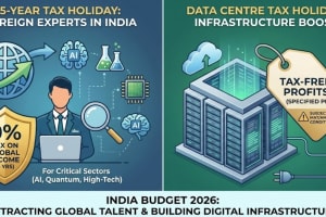 Budget 2026: 5-Year Tax Holiday on Global Income for Foreign Experts in India and Analysis of the Data Centre Tax Holiday