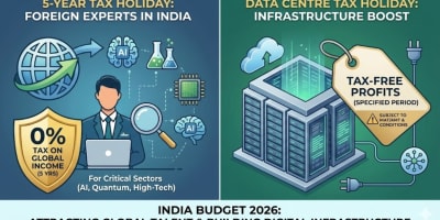 Budget 2026: 5-Year Tax Holiday on Global Income for Foreign Experts in India and Analysis of the Data Centre Tax Holiday