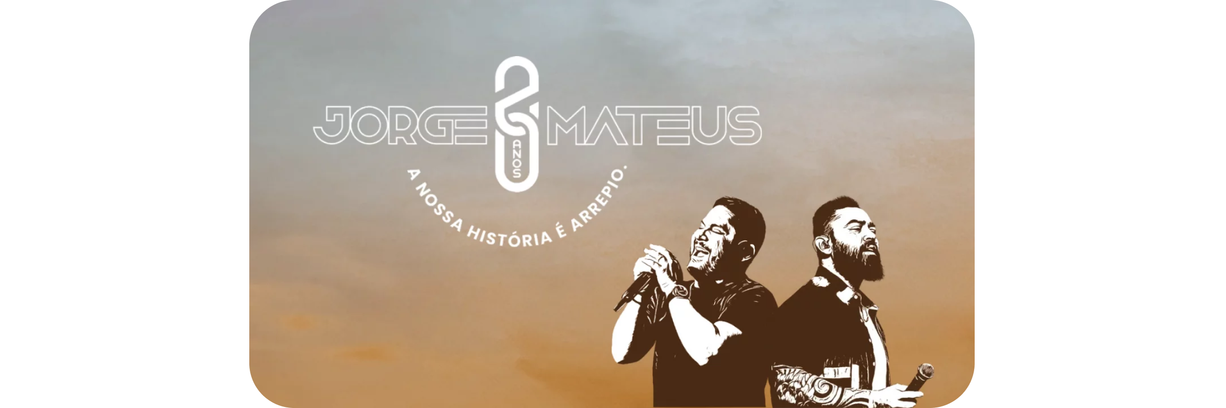 Logo JORGE E MATEUS 20 ANOS MA
