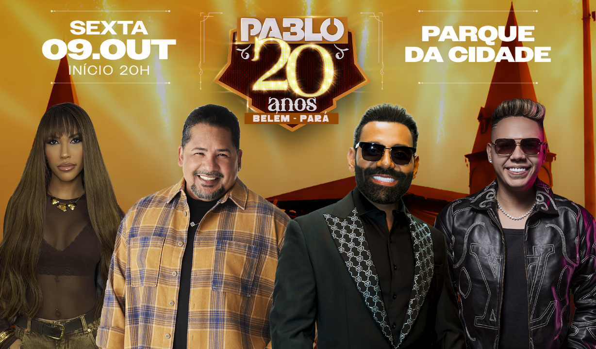 Logo PABLO 20 ANOS BELÉM 2026