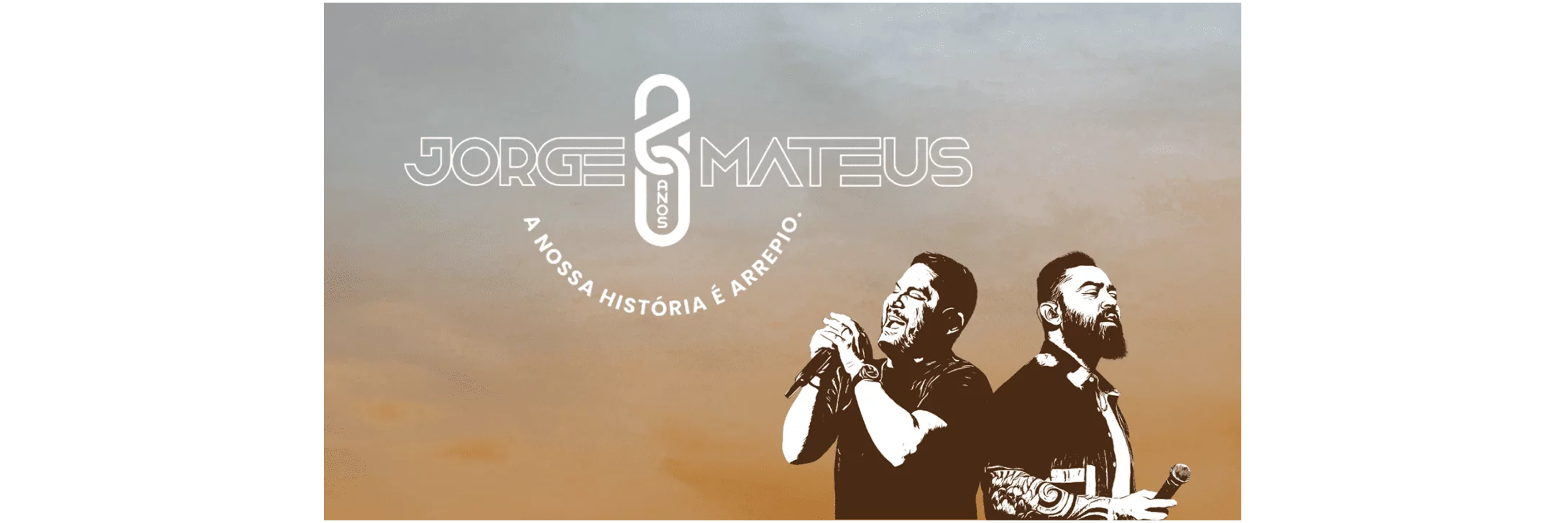 Logo JORGE E MATEUS 20 ANOS  PE