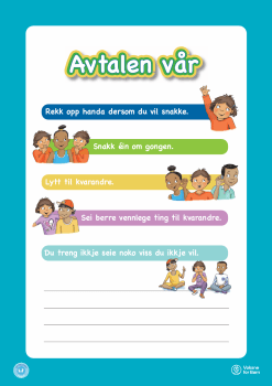 Plakat Eple avtale, nynorsk