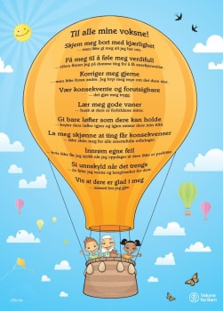 Til alle mine voksne, plakat 50x70 cm